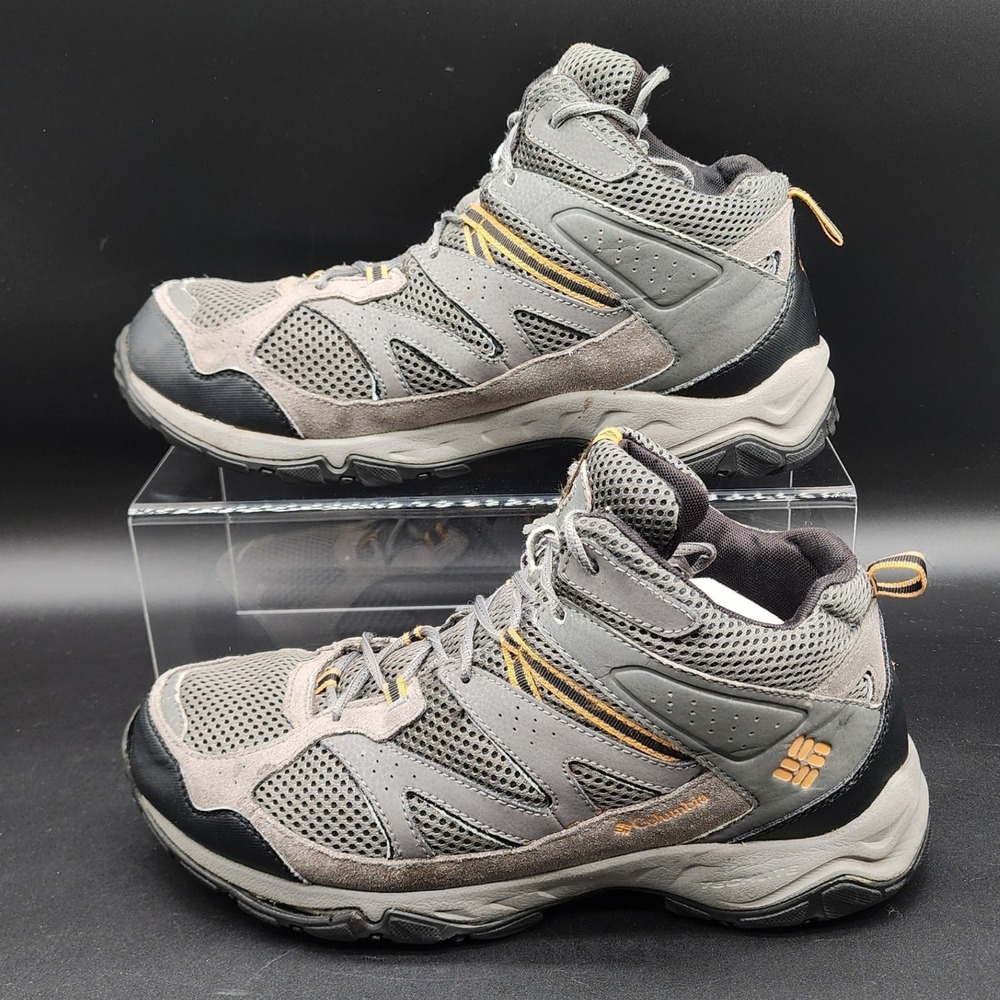 Columbia Size 12 Grey Hiking Boots  Mid Trail Gorpcore Outdoor Trekking